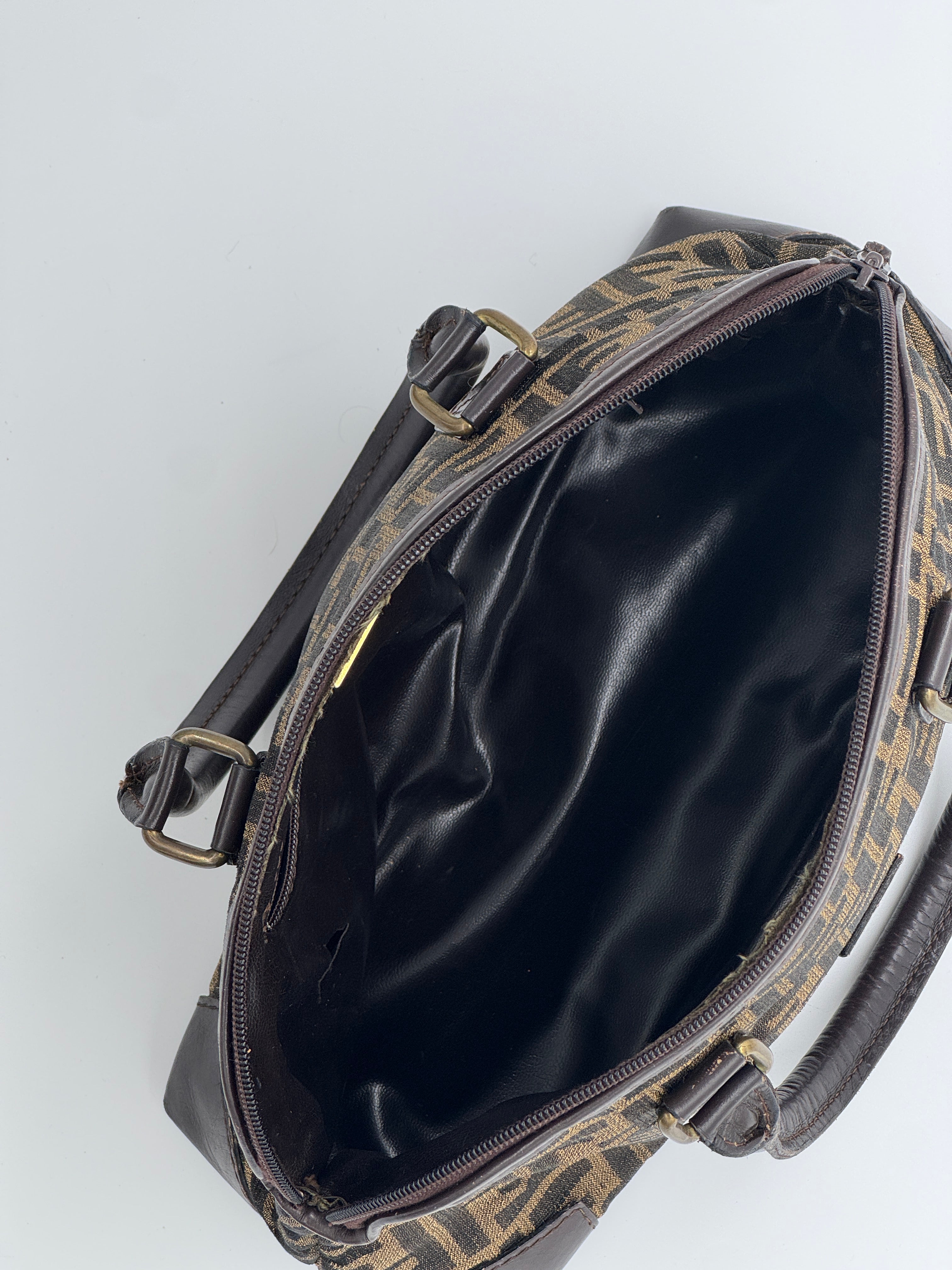 Fendi Zucca Boston Bag