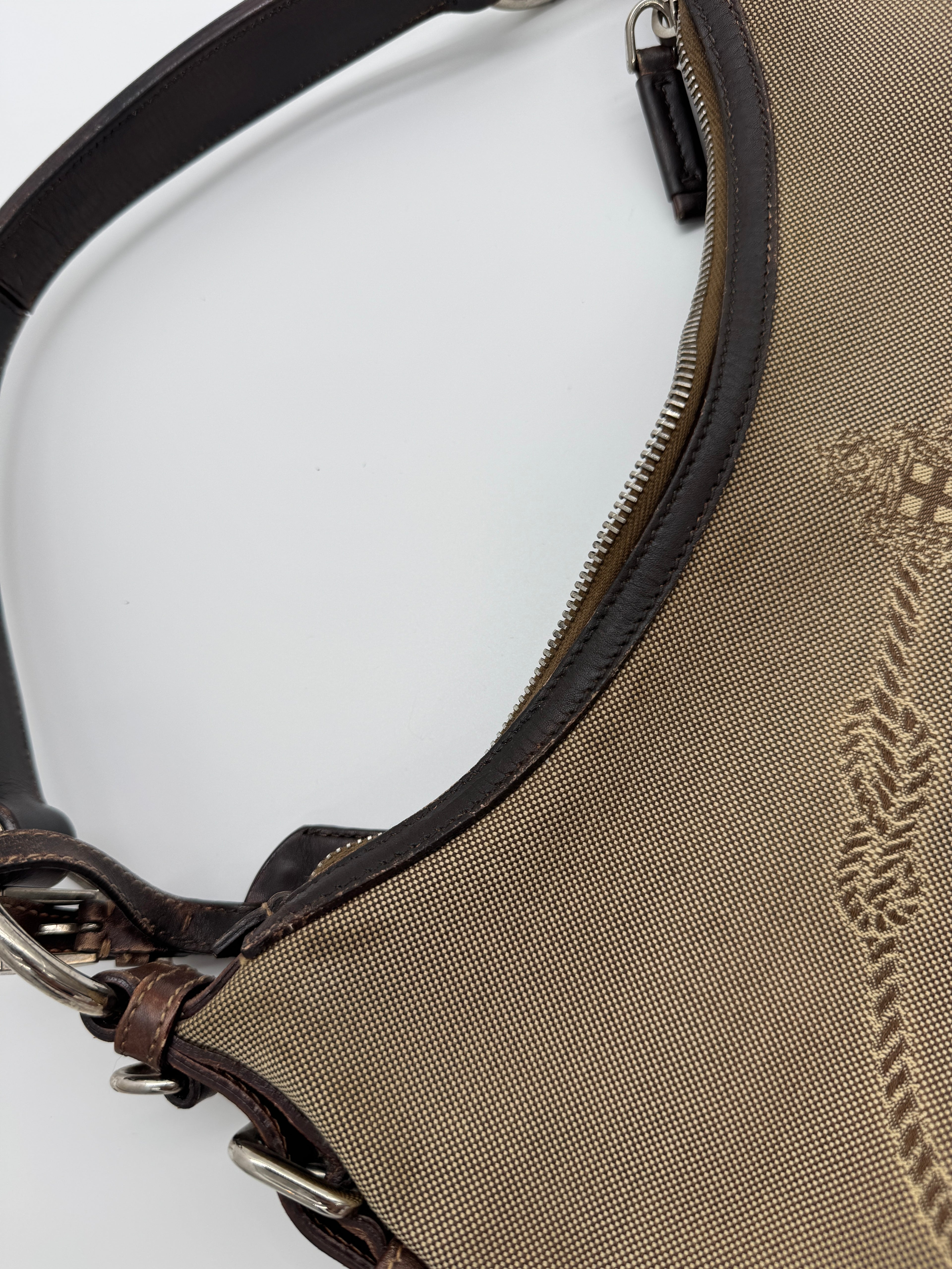 Prada Jacquard Hobo Bag