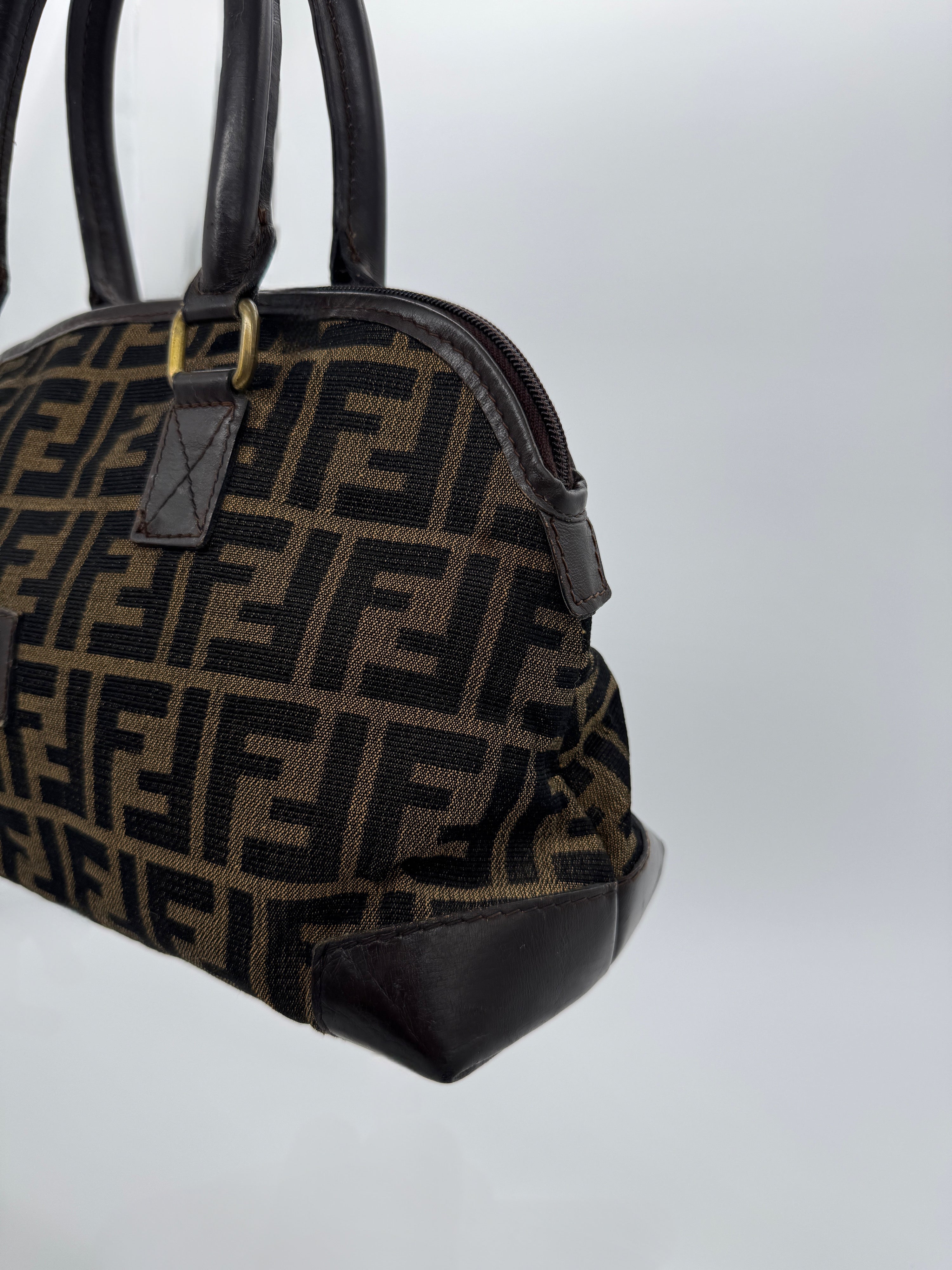 Fendi Zucca Boston Bag