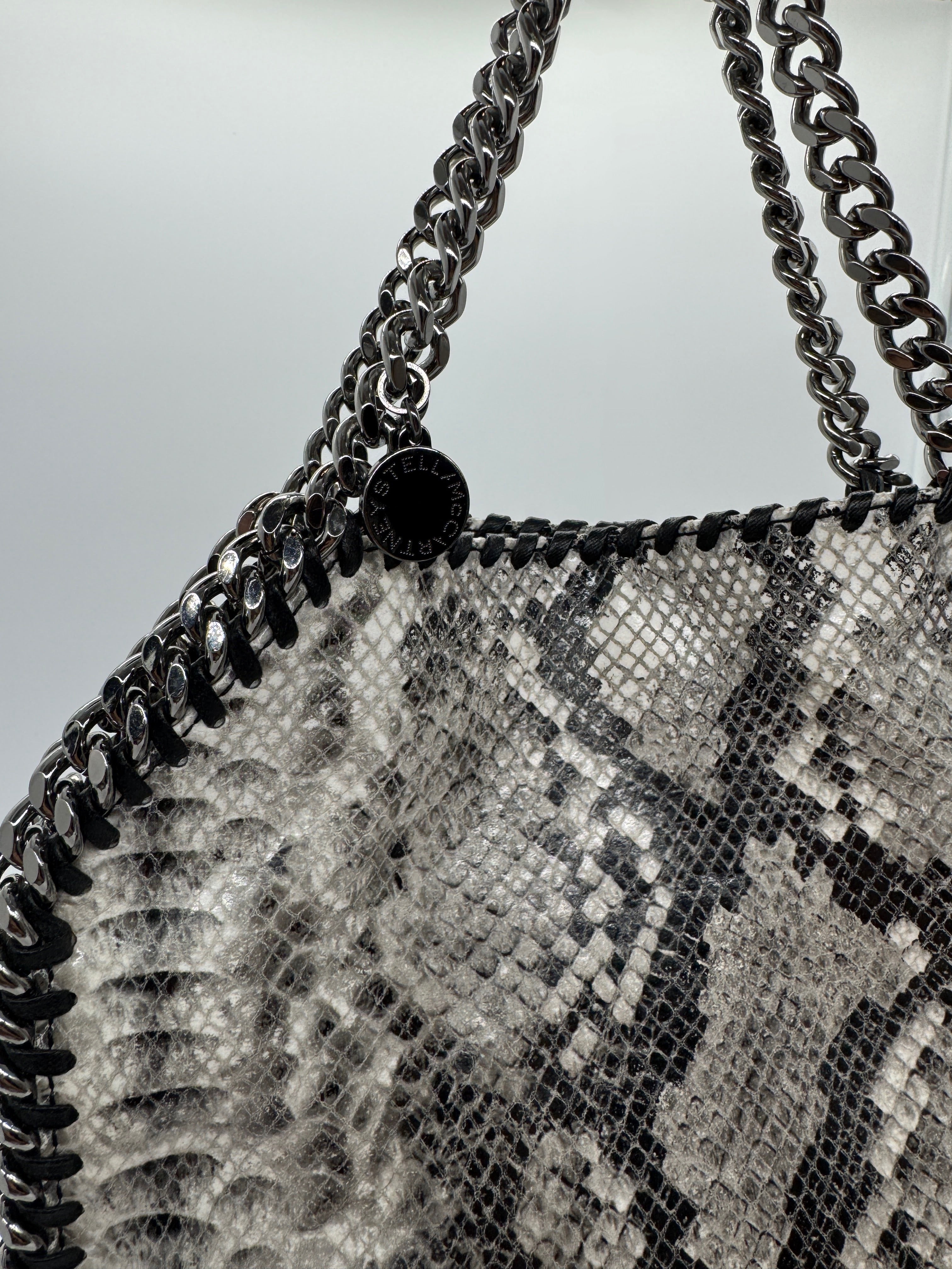 Stella McCartney Python Embossed Mini Falabella Tote