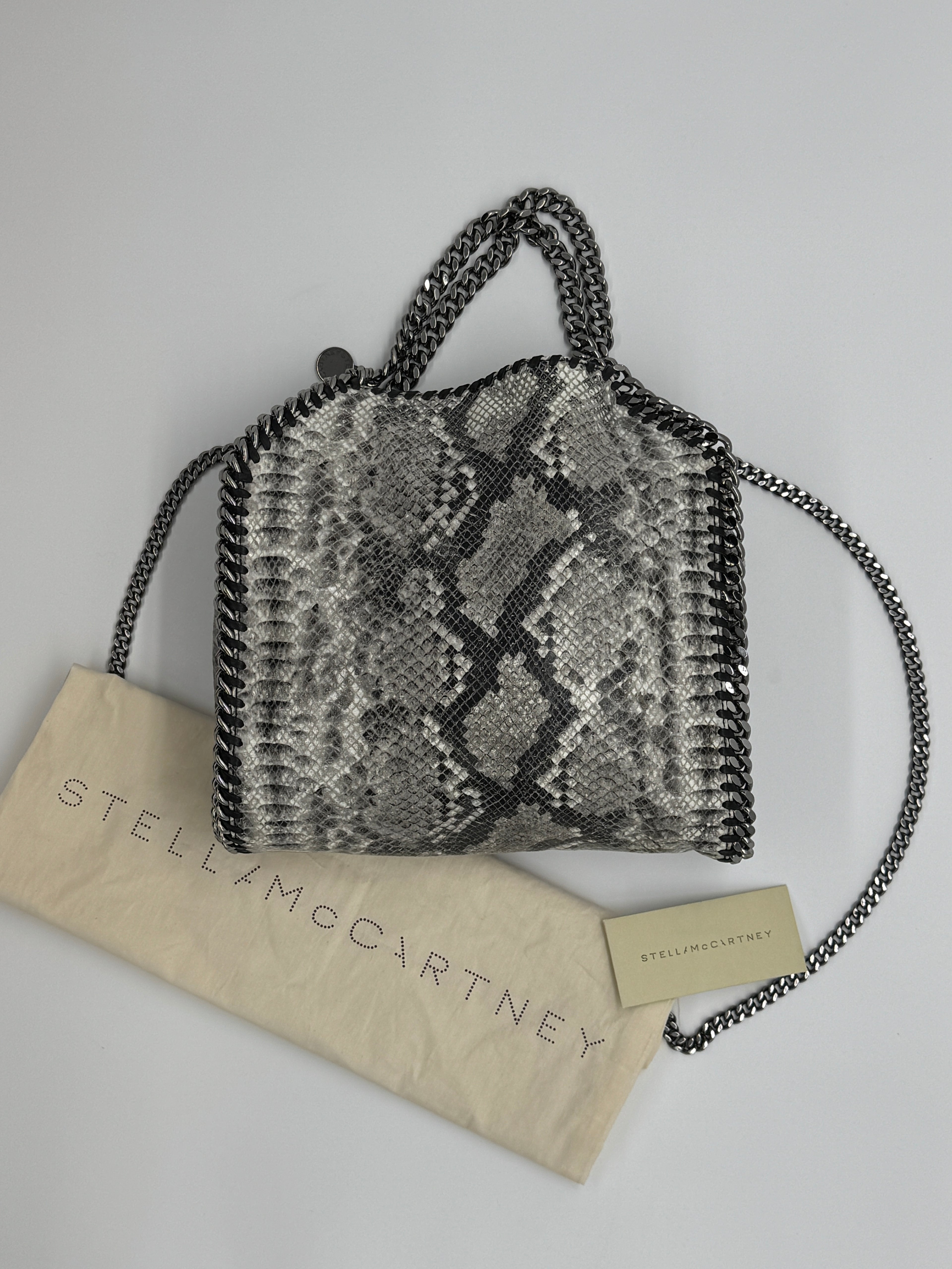 Stella McCartney Python Embossed Mini Falabella Tote