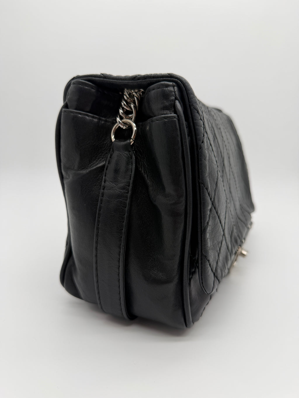 Chanel Secret Flap in Black Lambskin