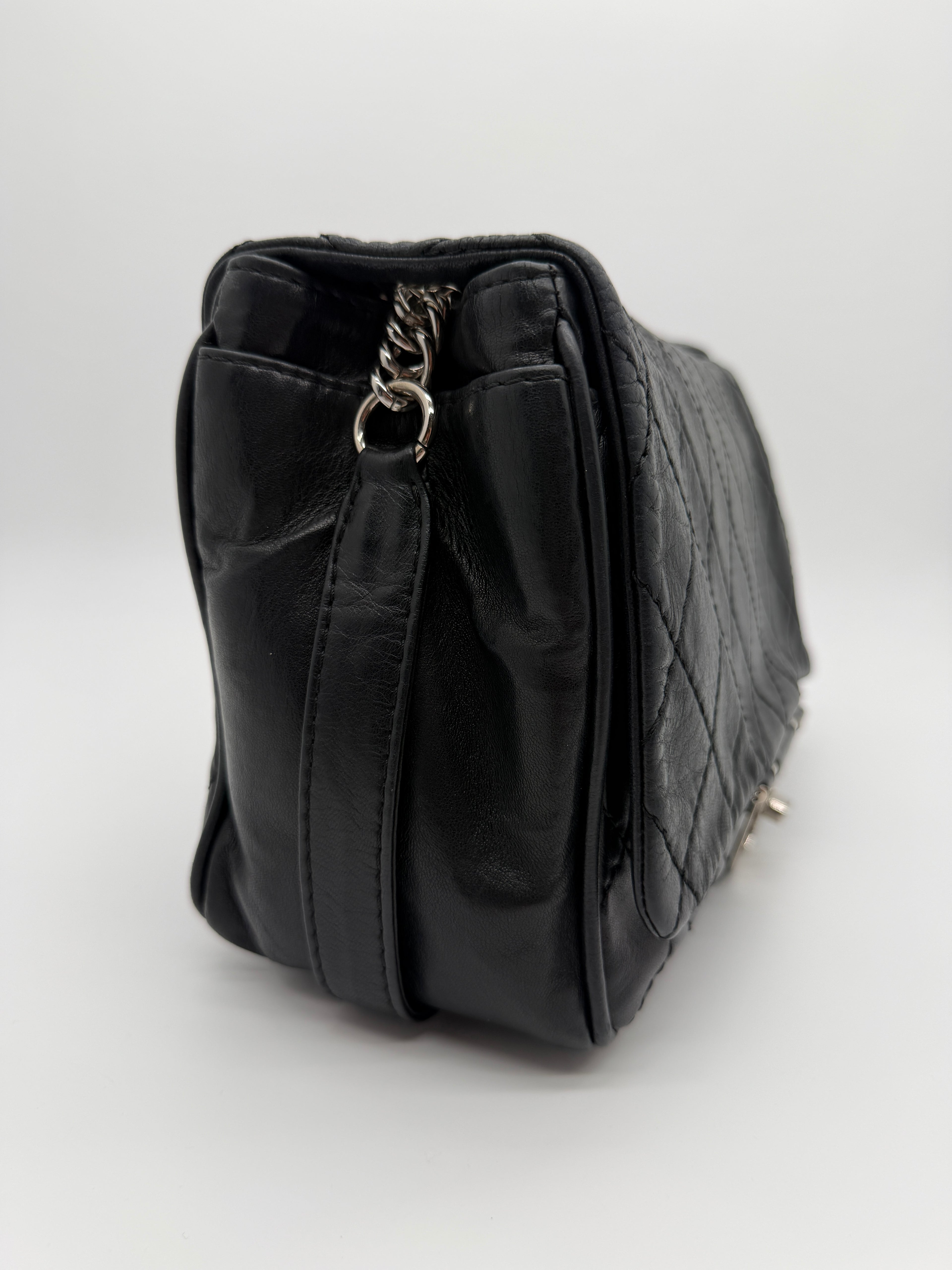 Chanel Secret Flap in Black Lambskin