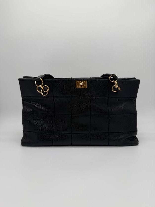 Chanel Caviar Tote Chocolate Bar Bag