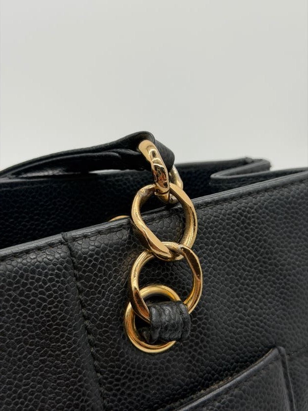 Chanel Caviar Tote Chocolate Bar Bag
