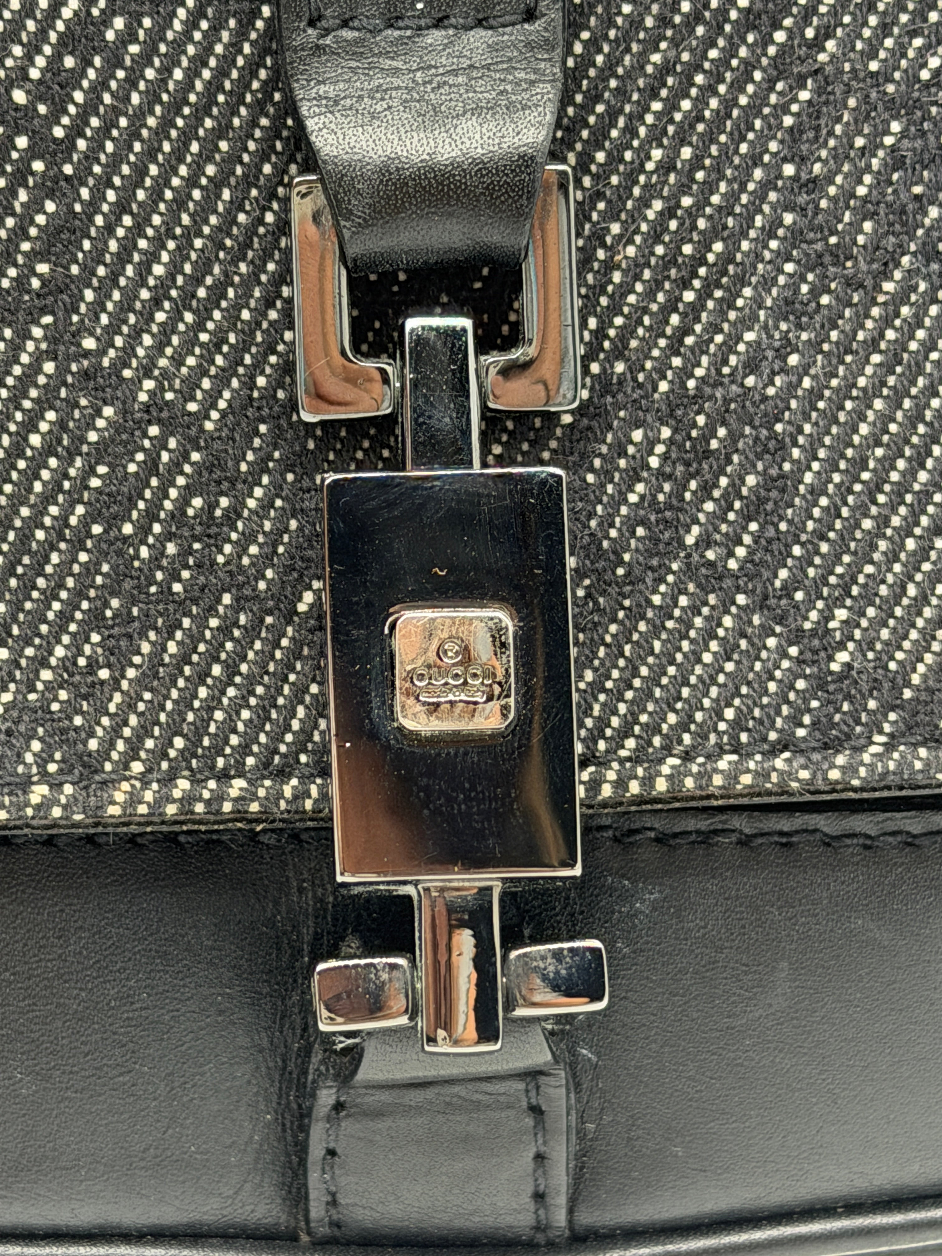Gucci Jackie in Black Canvas Monogram