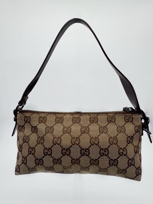Gucci Brown Monogram Pochette