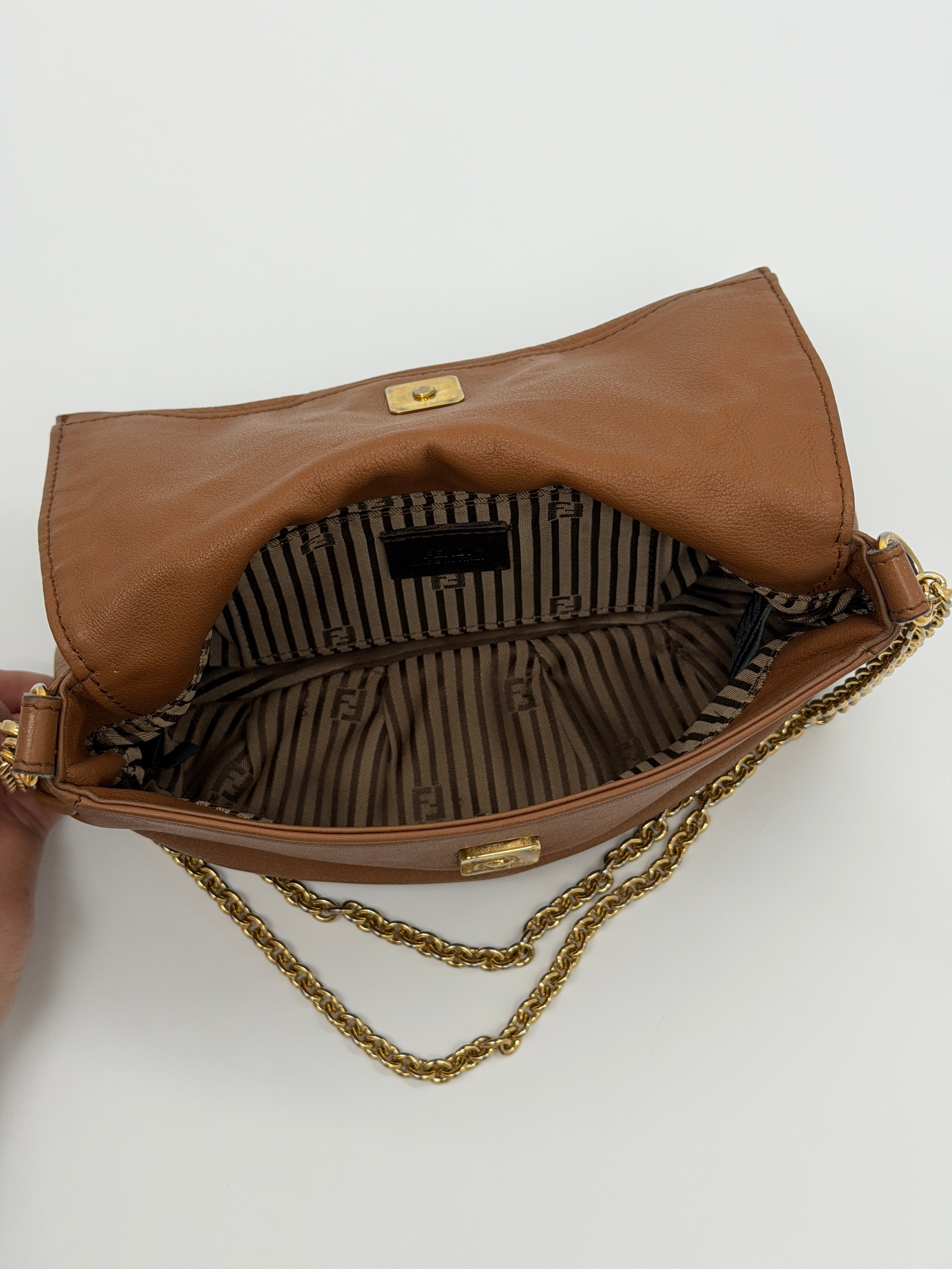 Fendi Mini Mia Chain Crossbody