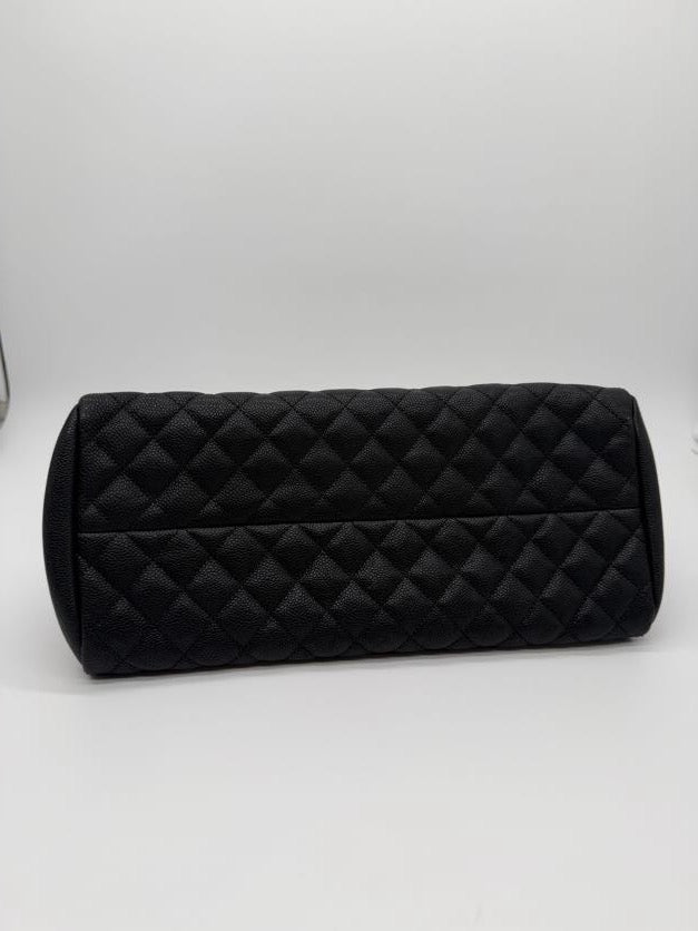 Chanel Just Mademoiselle Bowler Caviar Silver HW