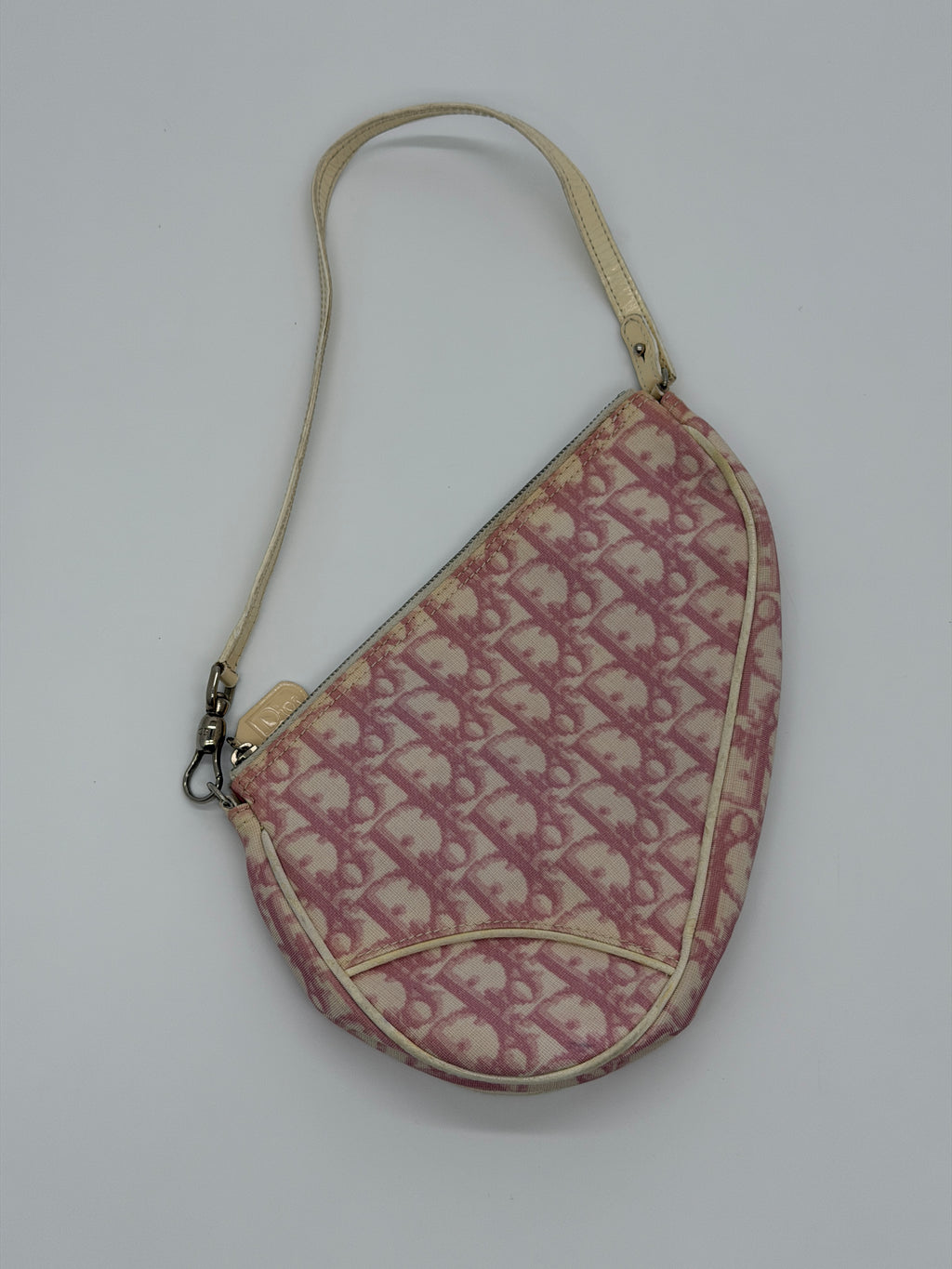Pink Dior Trotter Mini Saddle Pochette