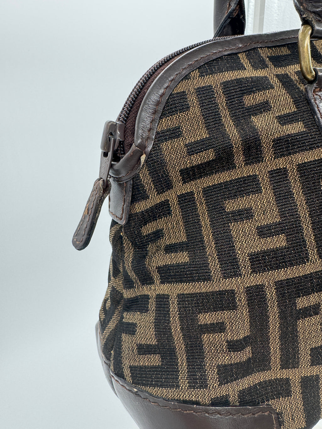 Fendi Zucca Boston Bag