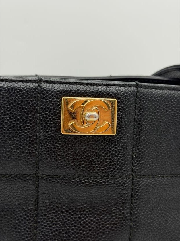 Chanel Caviar Tote Chocolate Bar Bag