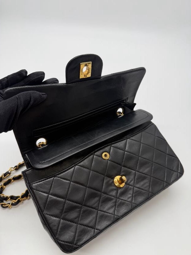Chanel Double Flap Quilted Lambskin Small