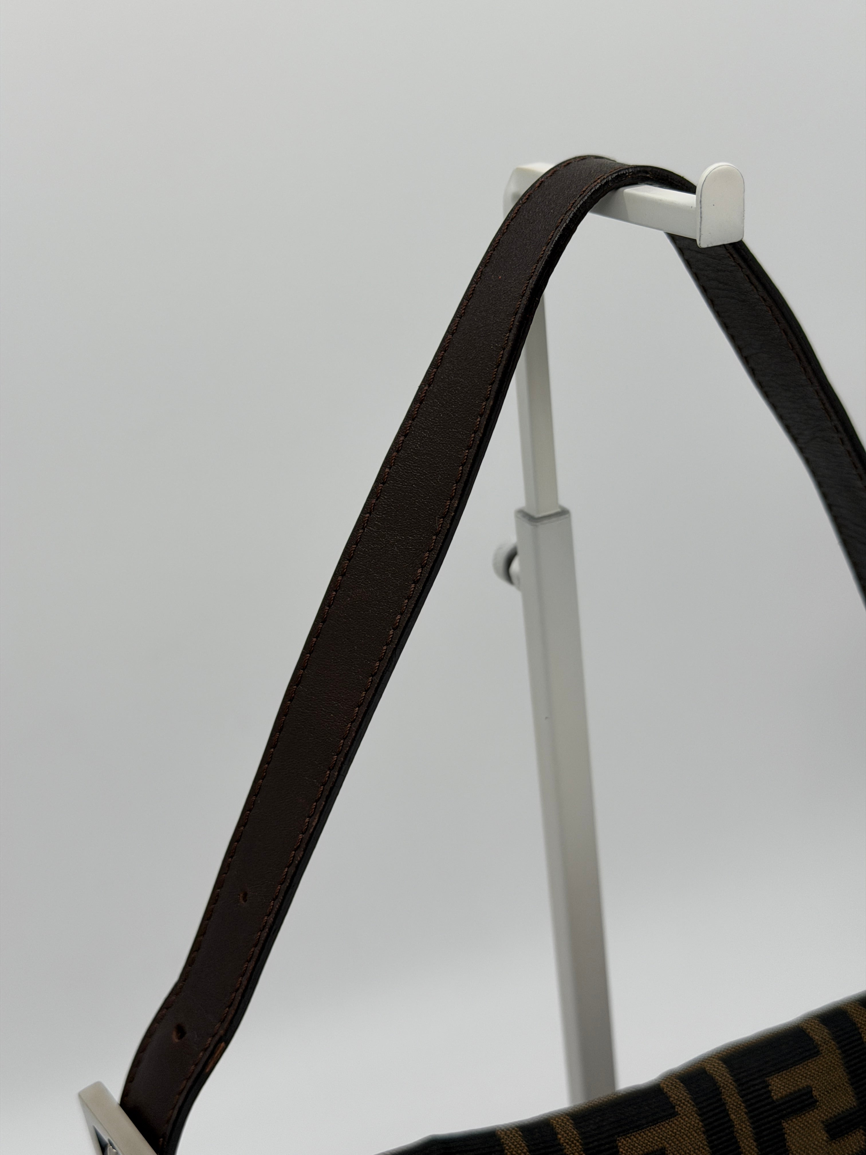 Fendi Brown Zucca Baguette