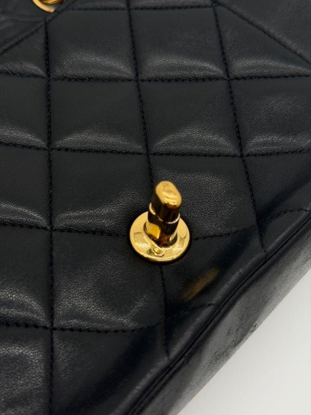Chanel Diana Small Flap Bag in Black Lambskin