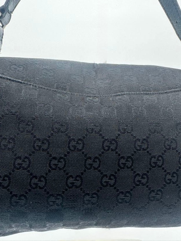 Gucci Black Horsebit Chain Shoulder Bag