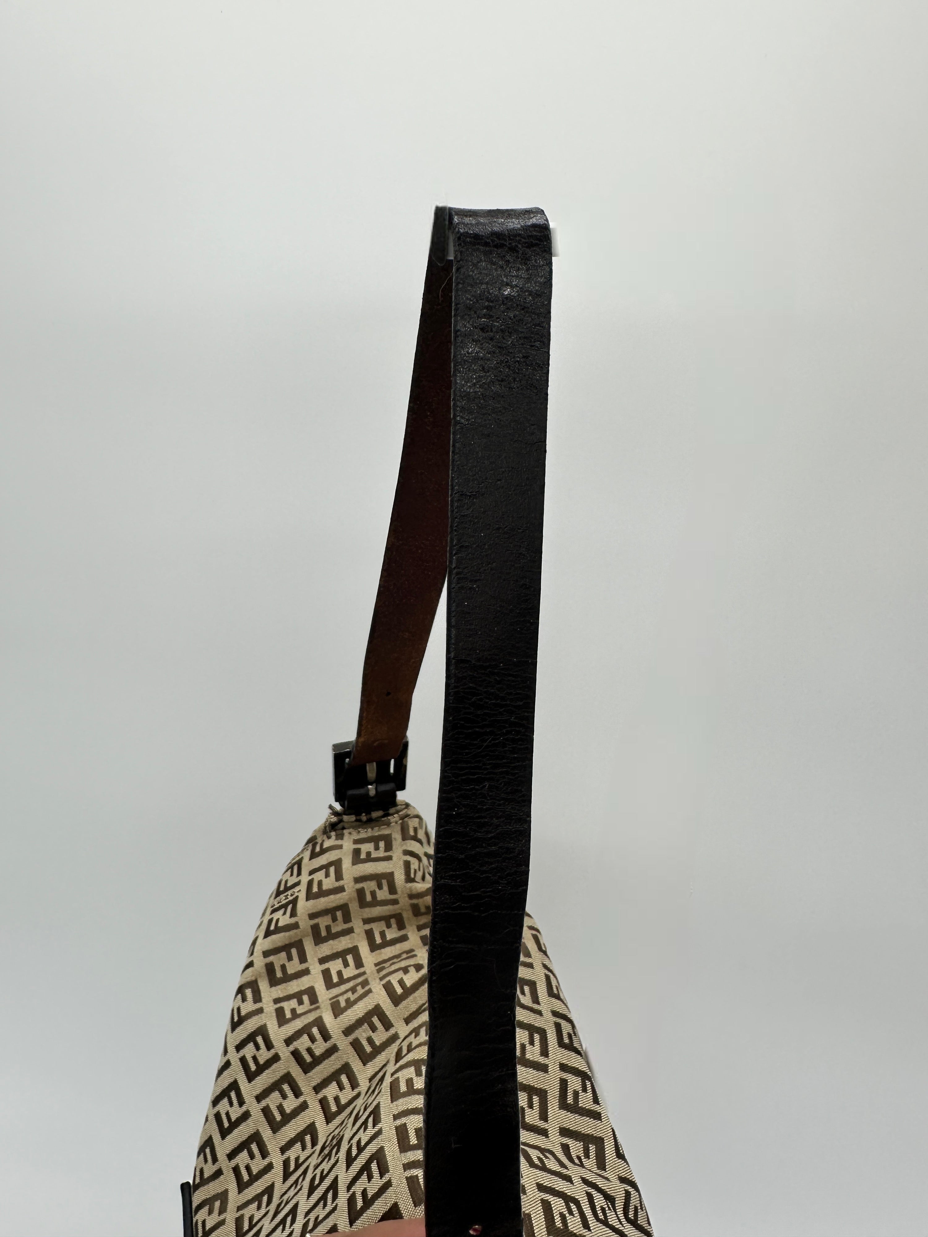 Fendi Mamma Beige Zucchino Canvas Bag