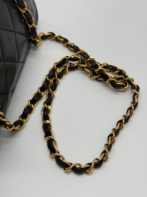 Chanel Diana Small Flap Bag in Black Lambskin