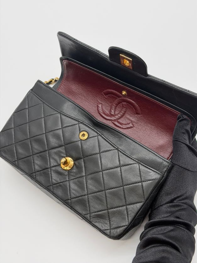 Chanel Double Flap Quilted Lambskin Small