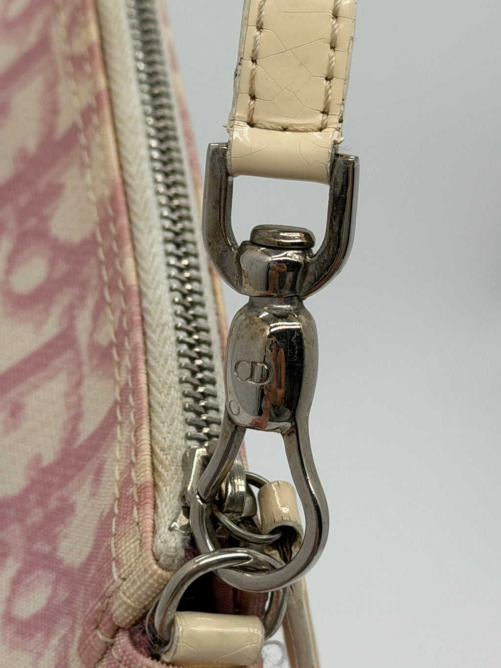 Pink Dior Trotter Mini Saddle Pochette