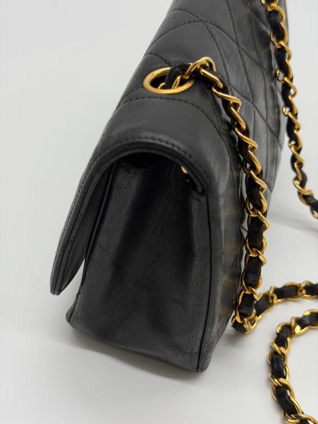 Chanel Diana Small Flap Bag in Black Lambskin
