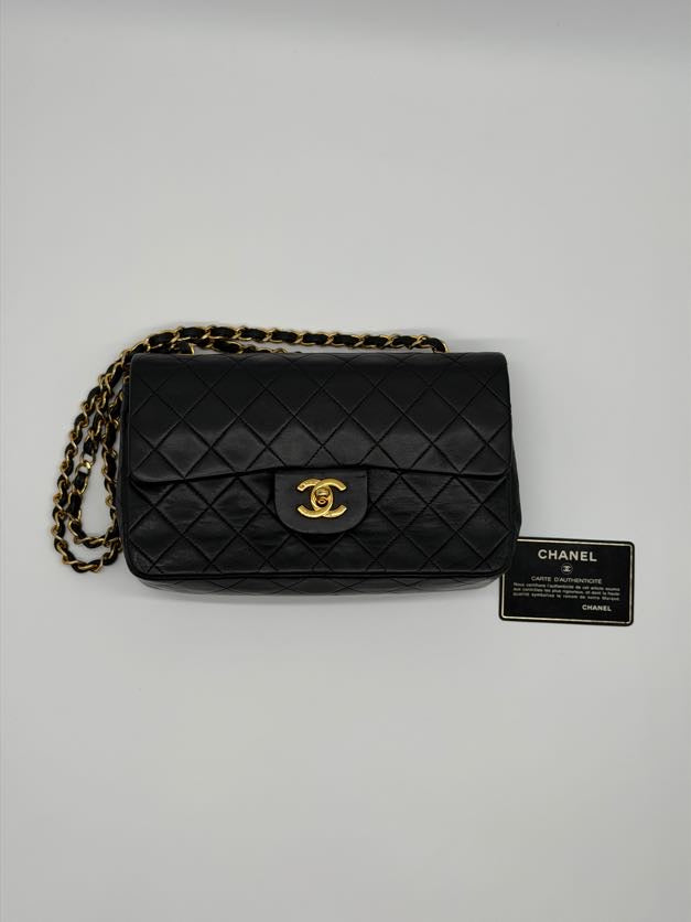 Chanel Double Flap Quilted Lambskin Small