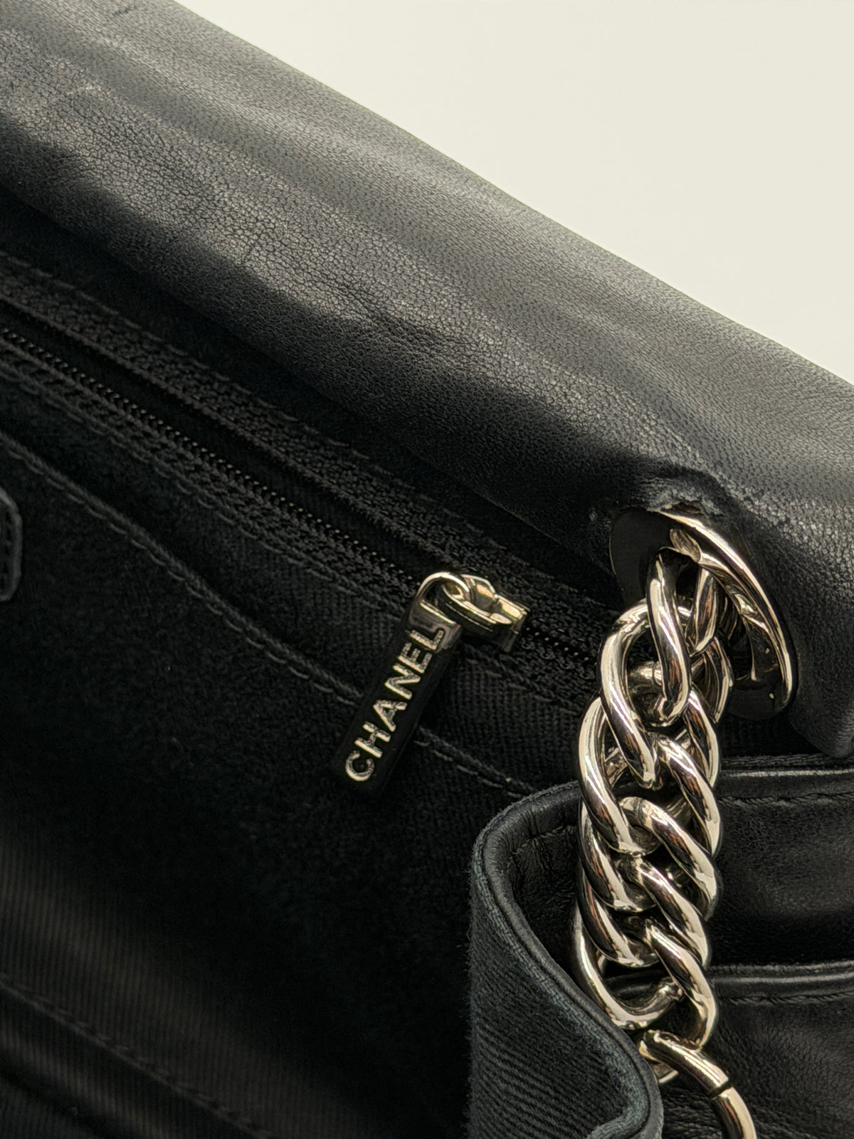 Chanel Secret Flap in Black Lambskin