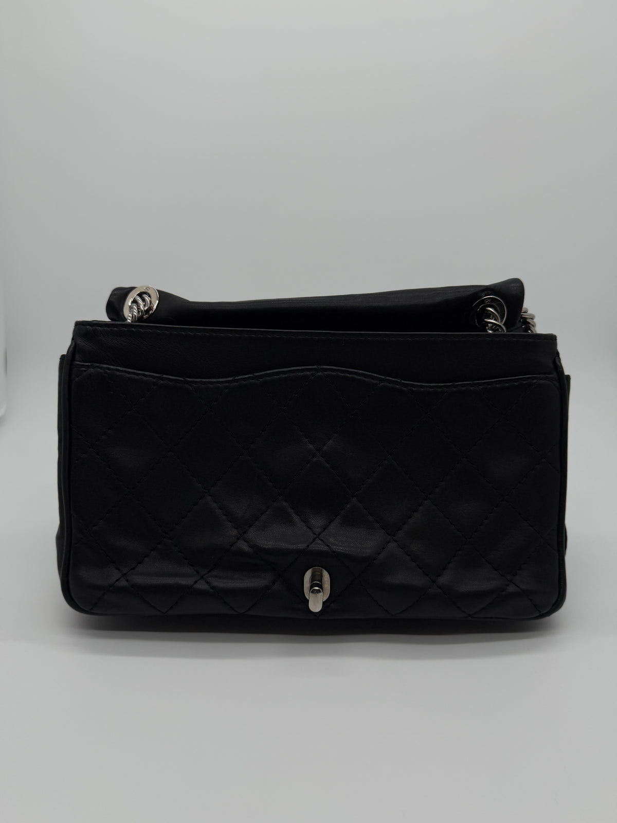 Chanel Secret Flap in Black Lambskin