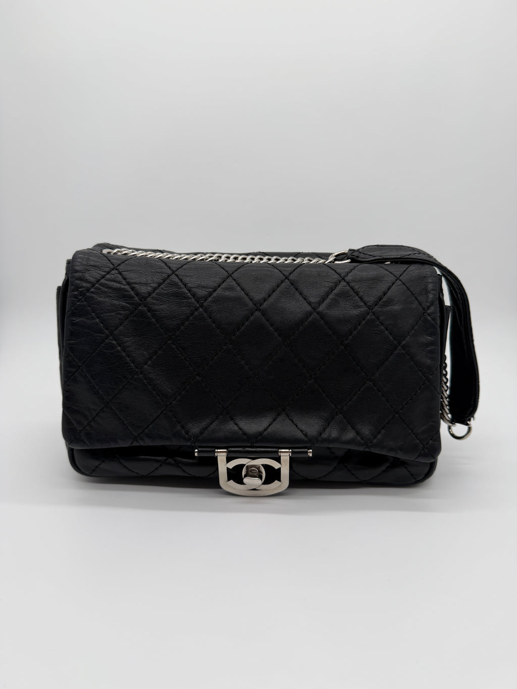 Chanel Secret Flap in Black Lambskin