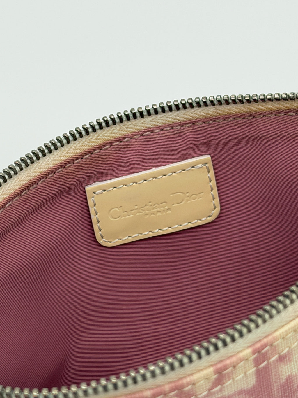 Pink Dior Trotter Mini Saddle Pochette