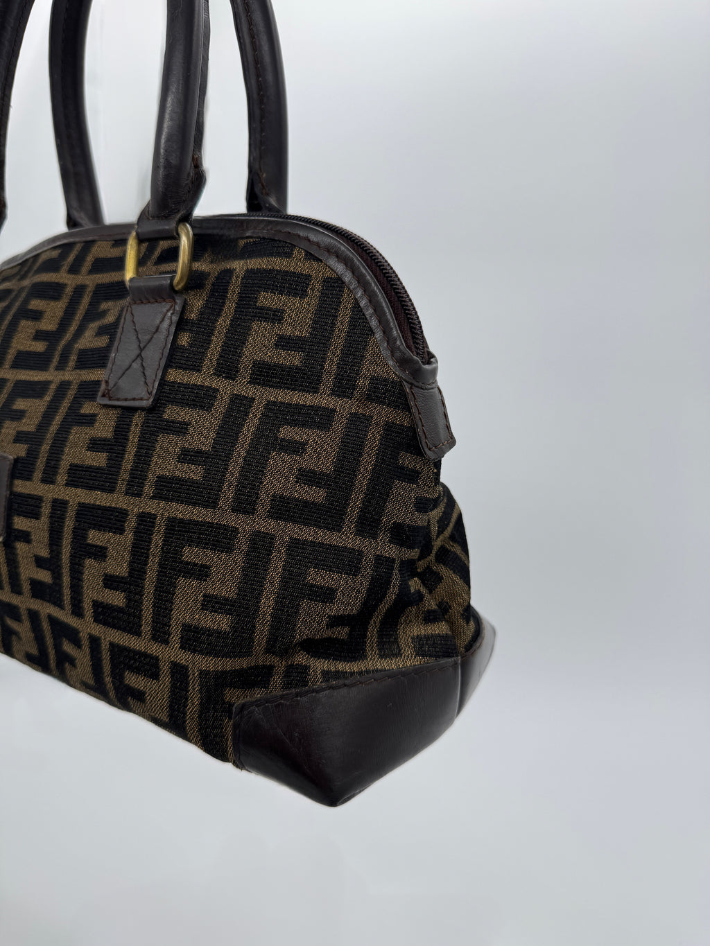 Fendi Zucca Boston Bag