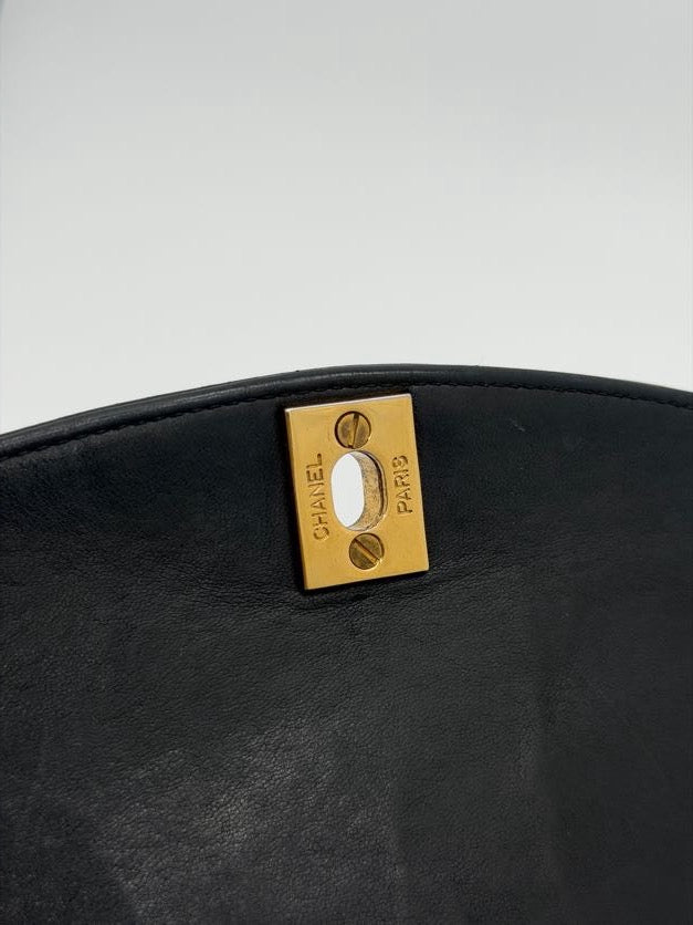 Chanel Diana Small Flap Bag in Black Lambskin
