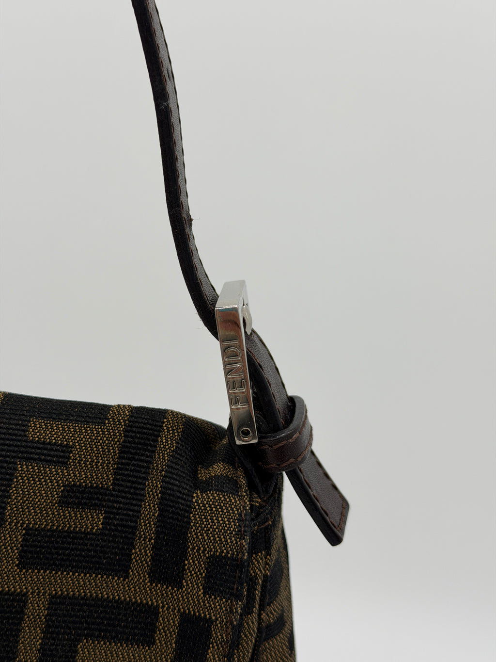 Fendi Brown Zucca Baguette