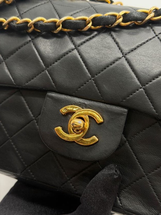 Chanel Double Flap Quilted Lambskin Small