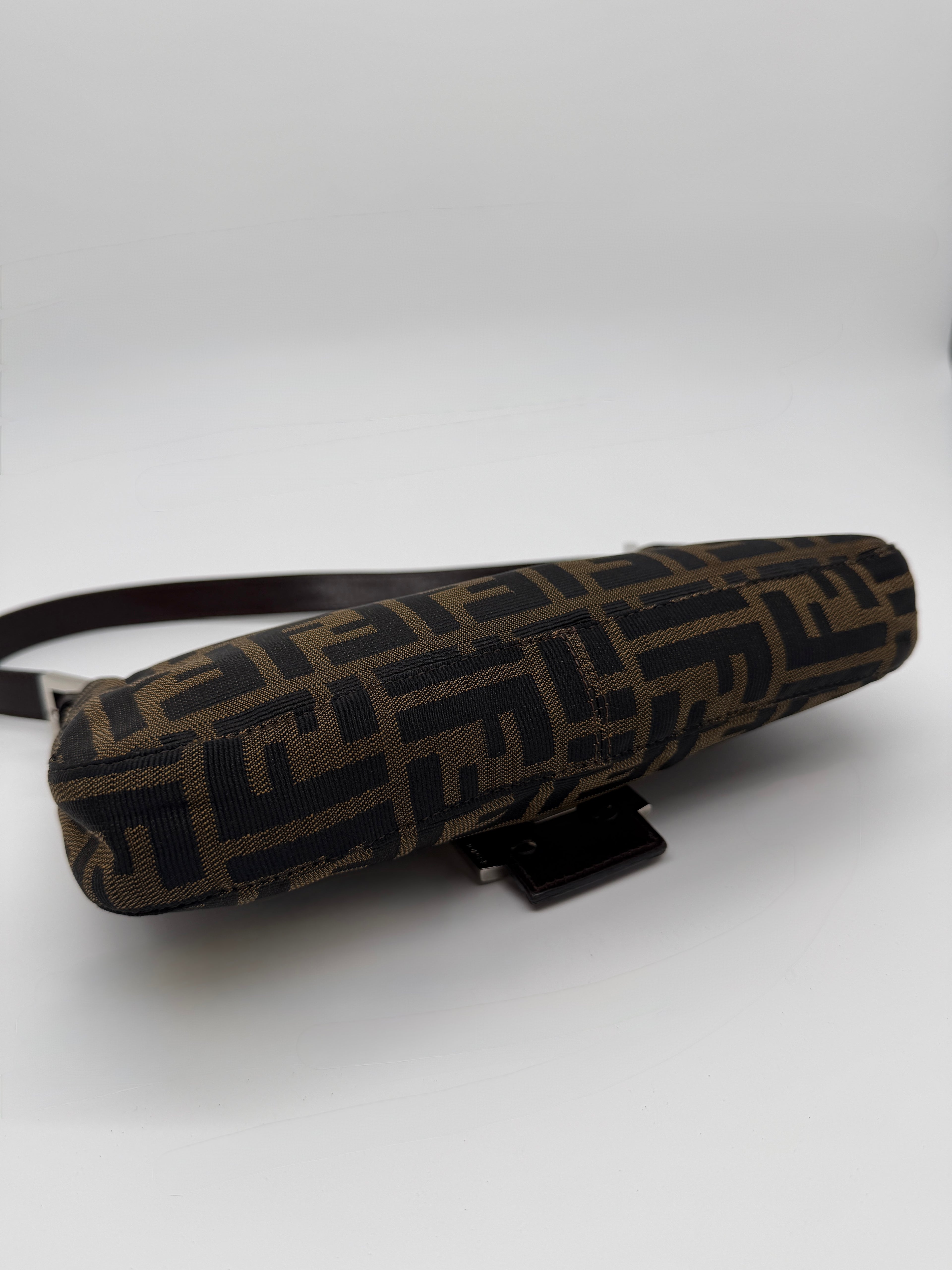 Fendi Brown Zucca Baguette