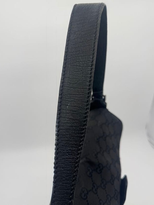 Gucci Black Horsebit Chain Shoulder Bag