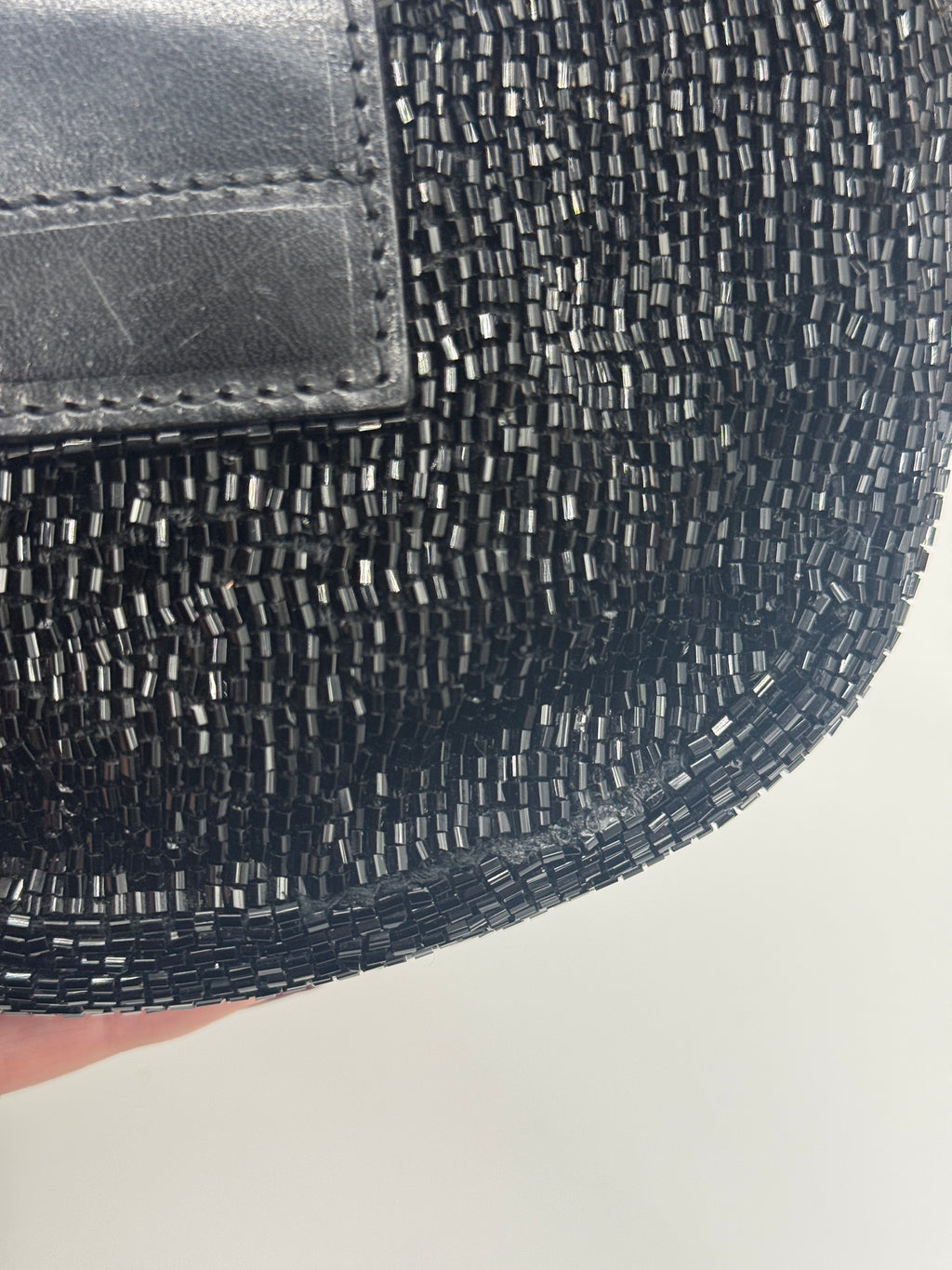 Fendi Mini Croissant Black Beaded