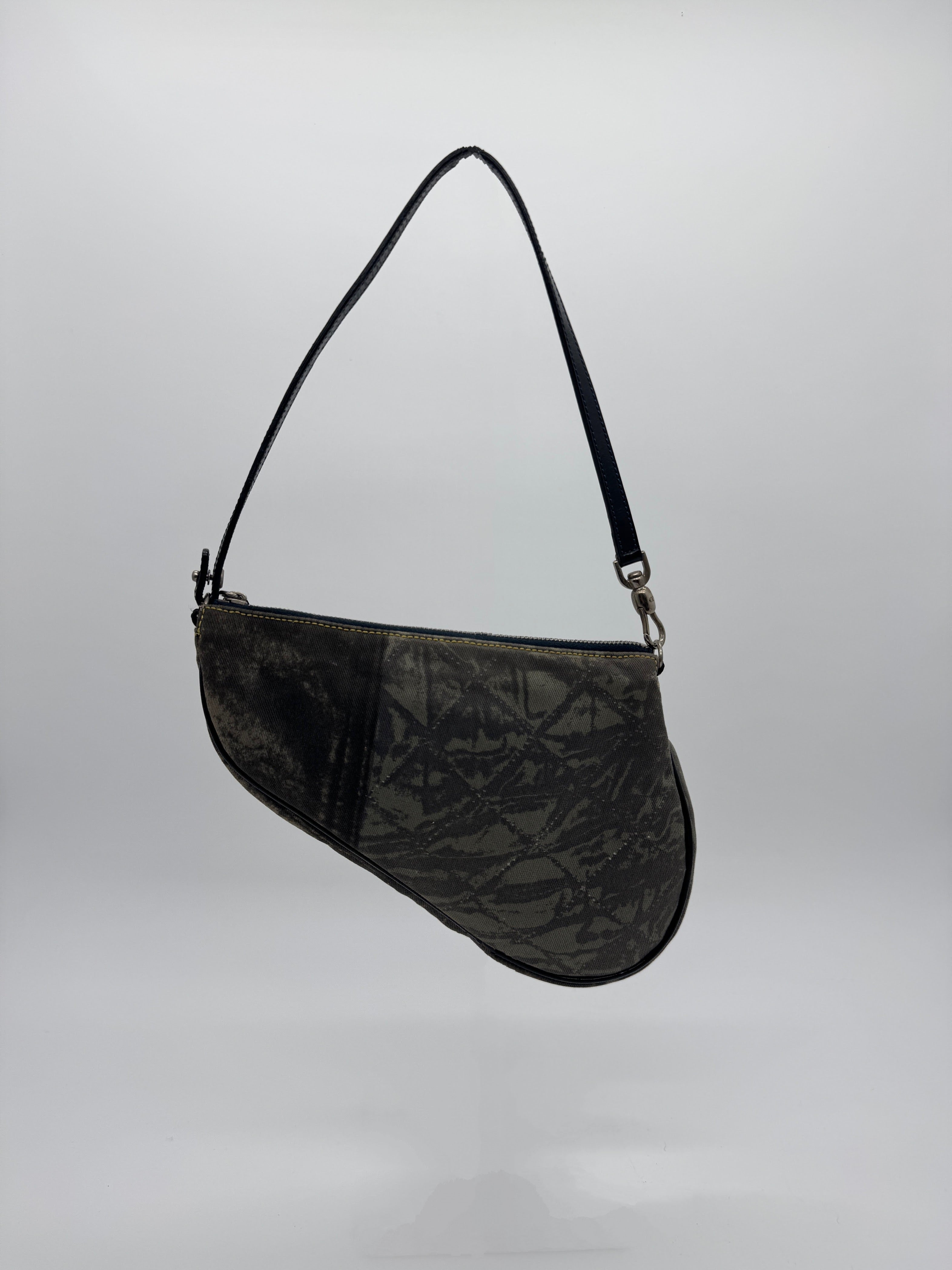 Dior Denim Mini Saddle Pochette