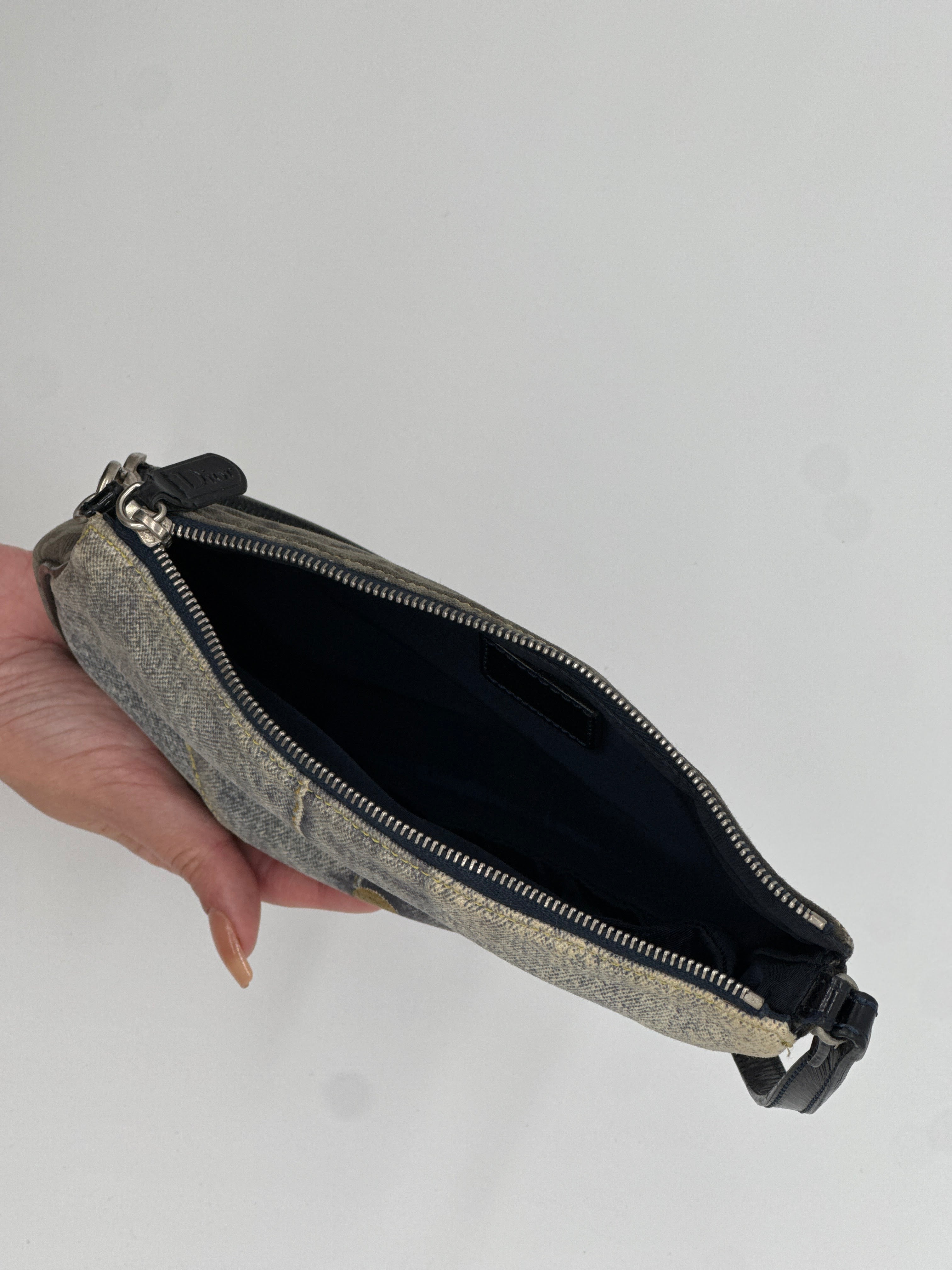 Dior Denim Mini Saddle Pochette