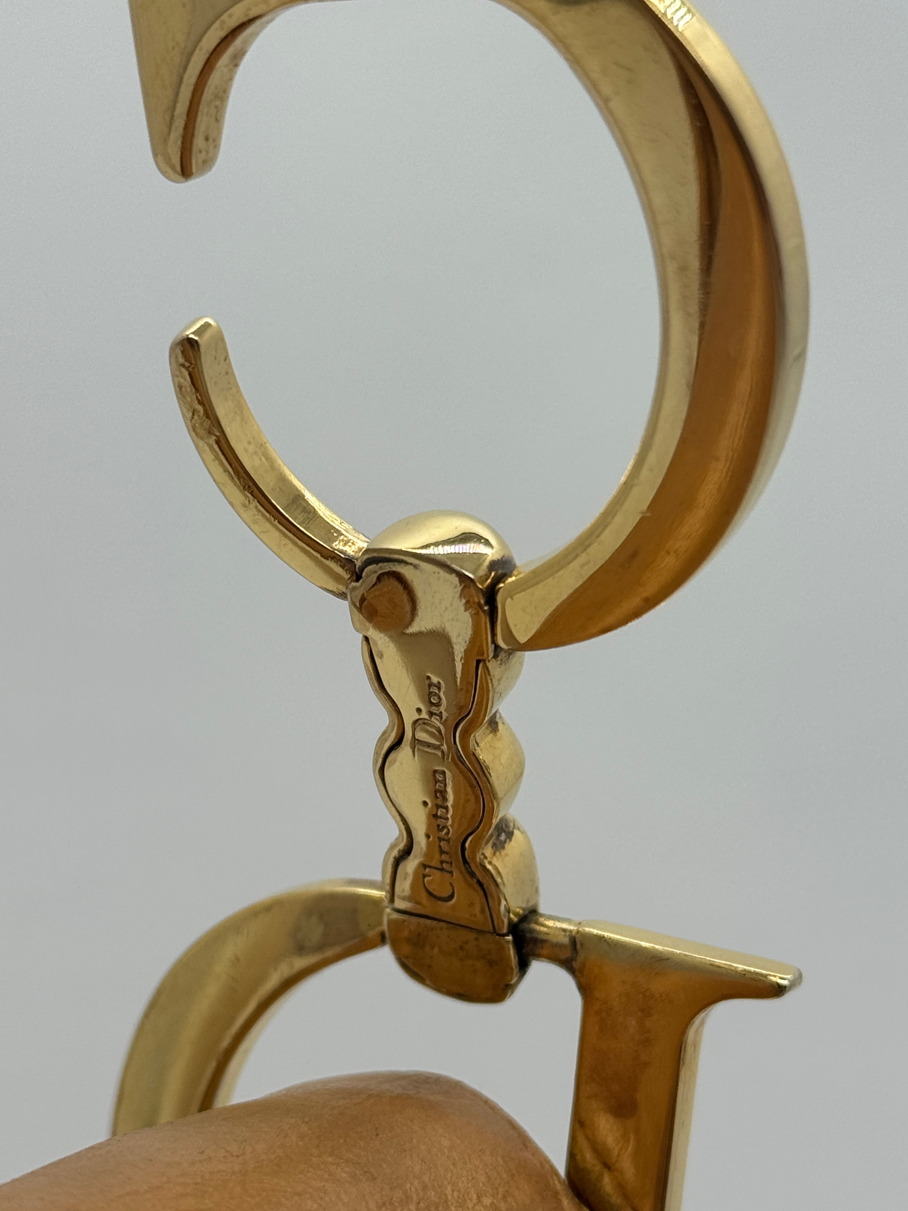 Christian Dior Saddle Bag Tan Leather