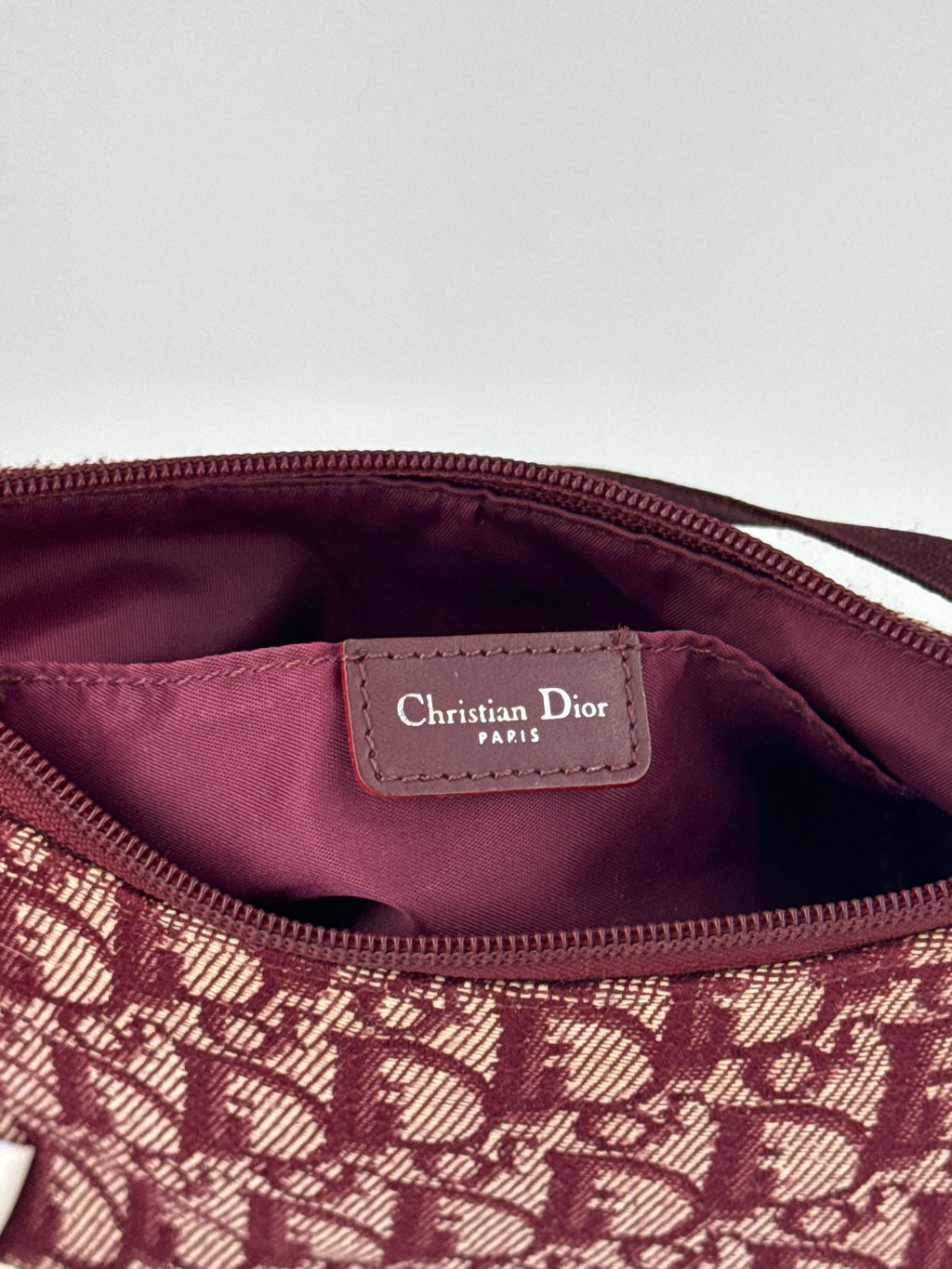 Dior Trotter Burgundy Pochette