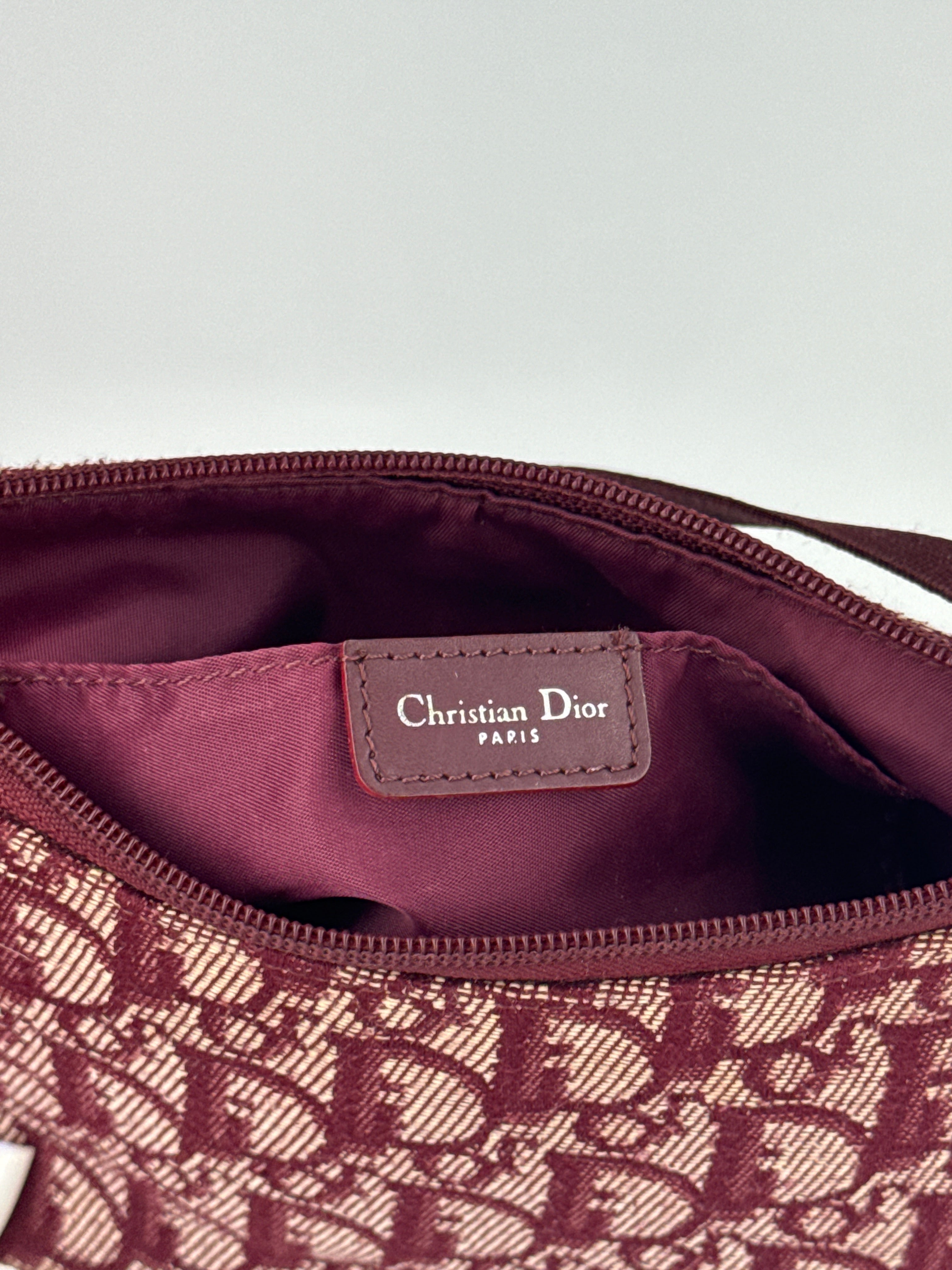 Dior Trotter Burgundy Pochette
