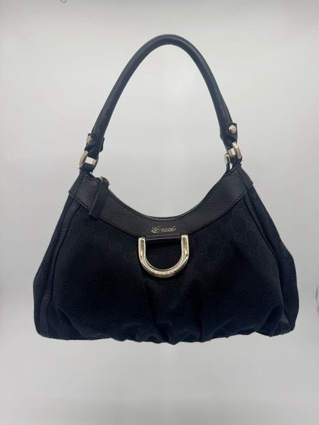 Gucci Black Abbey D-Ring Small Hobo Bag