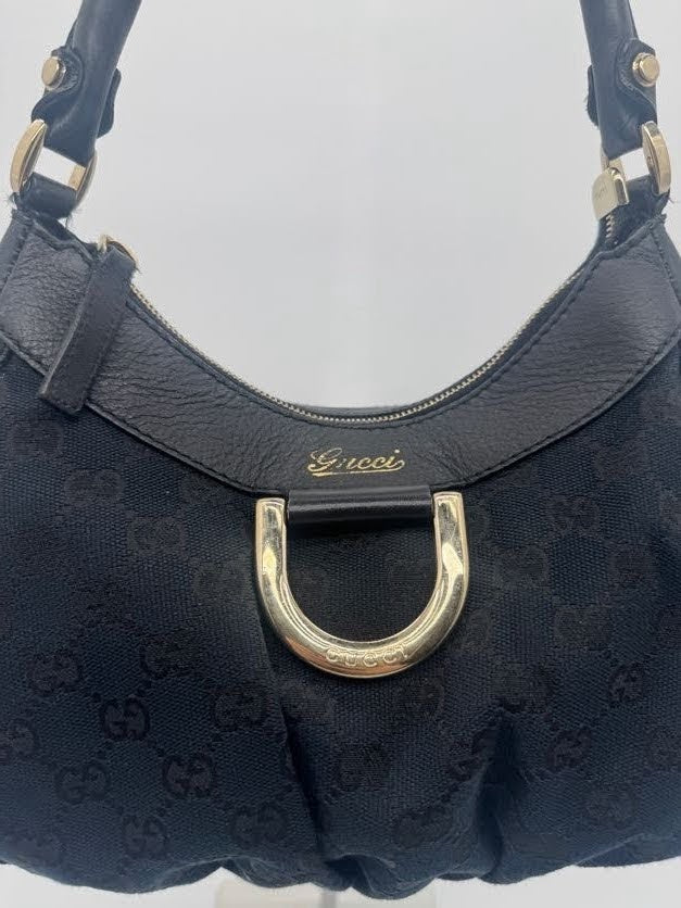 Gucci Black Abbey D-Ring Small Hobo Bag