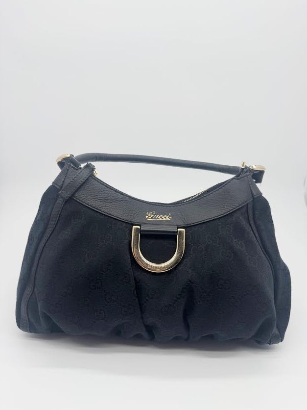 Gucci Black Abbey D-Ring Small Hobo Bag