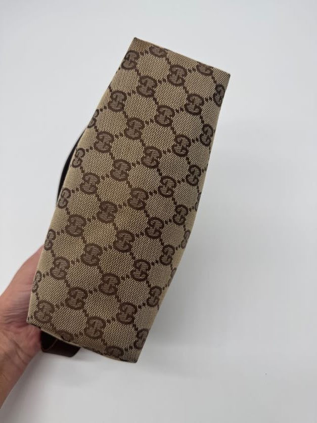Gucci Brown Monogram Pochette