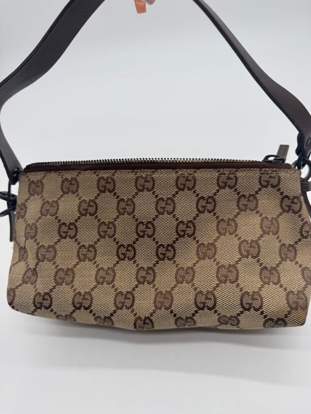 Gucci Brown Monogram Pochette