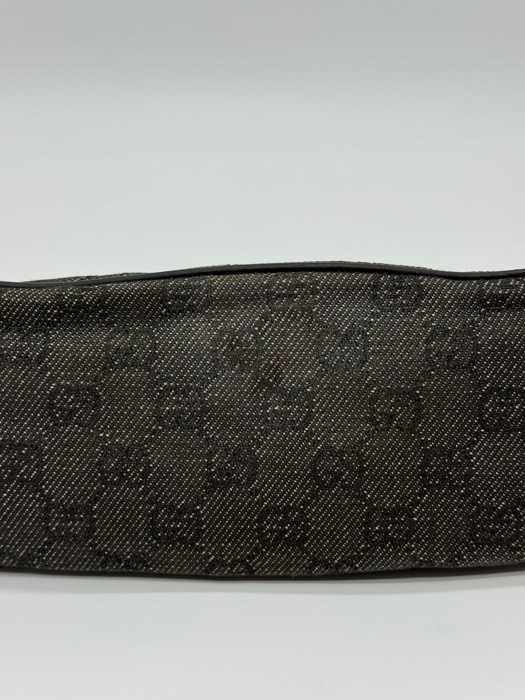 Gucci Boat Pochette in Black Canvas
