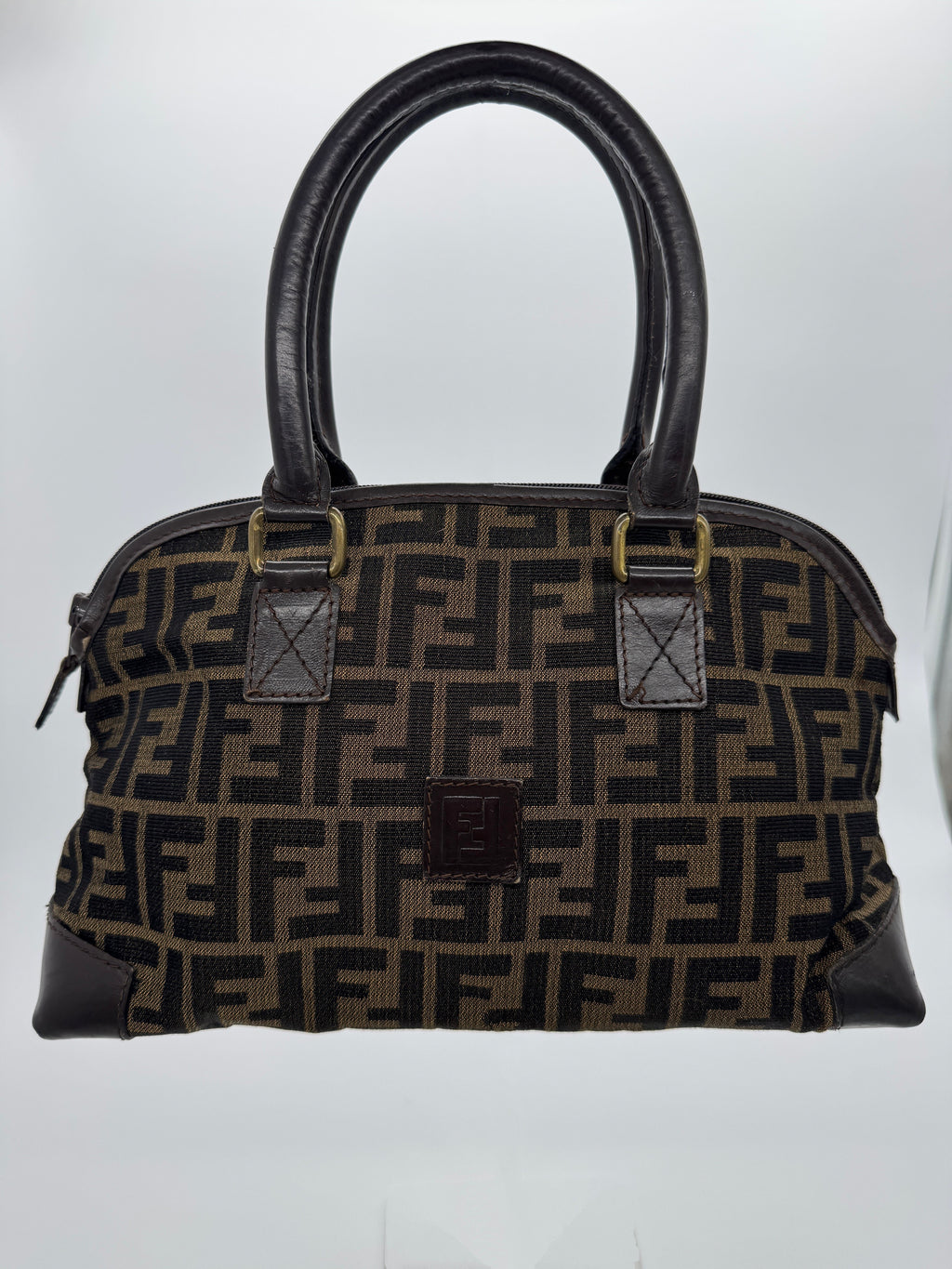 Fendi Zucca Boston Bag
