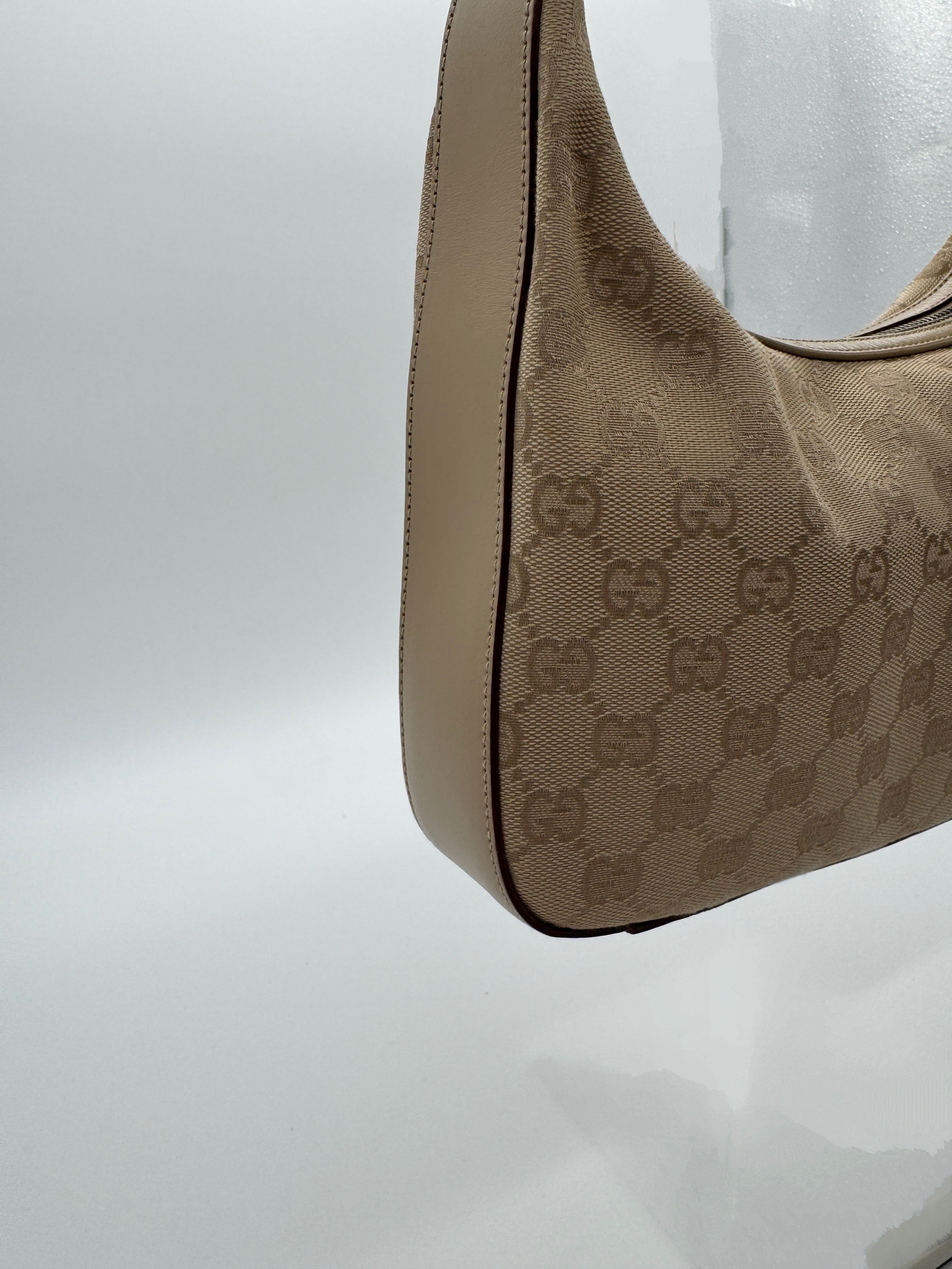 Gucci Beige GG Canvas Shoulder Bag